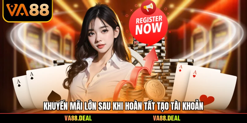 Đăng ký 4 Khuyến mãi lớn sau khi hoàn tất tạo tài khoản